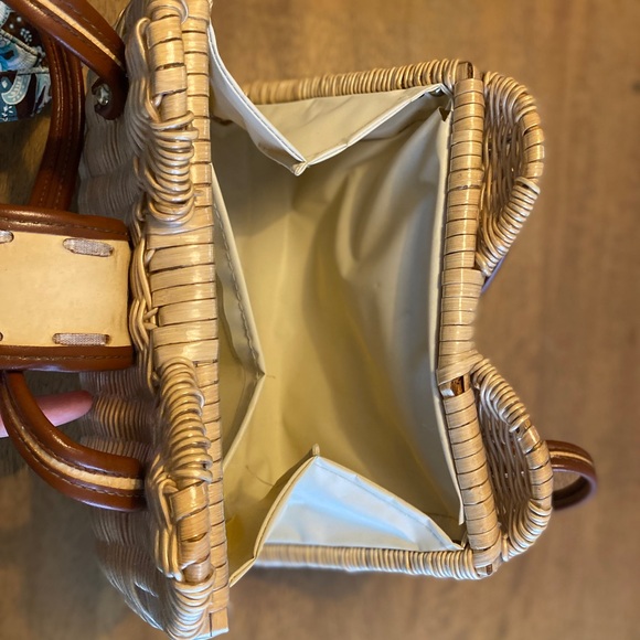 Vintage Brown Woven Handbag - Picture 8 of 10